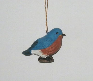 SEFWC121 - Fisher Wildlife Bird Ornaments Baby Bluebird