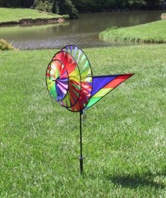 pd25311 - Premier Designs Wind Garden Large Rainbow Triple Spinner