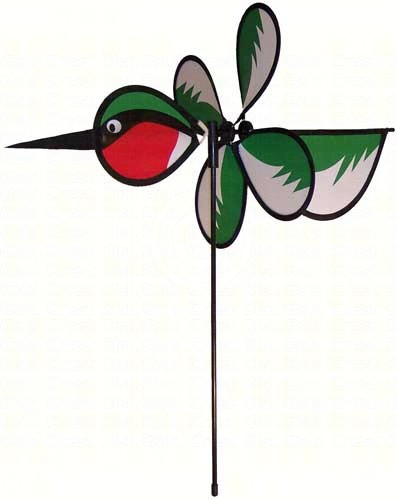 ITB2811 - Flying Bird Wind & Garden Spinners Hummingbird Baby Bird by In The Breeze