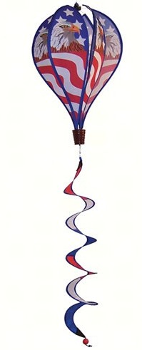 ITBAV1048 - In The Breeze Wind & Garden Spinners Patriot Eagle Hot Air Balloon