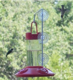 SE6002W - Dr. JB's 16 oz Hummingbird Feeder All Red w/Hanger