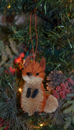 BRUSHOR45 - BrushArt Ornament, Eco-Friendly, Buri Posable, Fox Animal