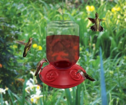 SE6026 - Dr. JB complete Switchable 48 oz Feeder with Red Flowers