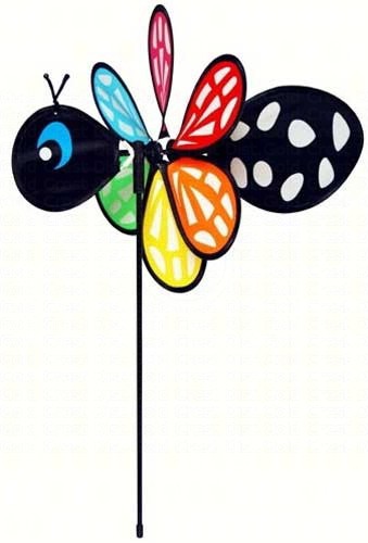 ITB2800 - Flying Bug Wind & Garden Spinners Butterfly Baby Bug by In The Breeze