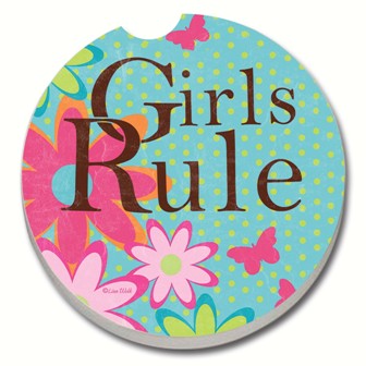 CART11033 - Girls Rule Car Coaster