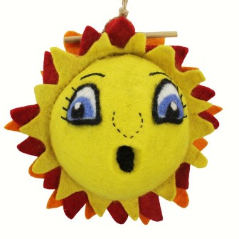 DZI484036 - Wild Woolie Sunshine Felt Birdhouse