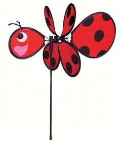 ITB2802 - Flying Bug Wind & Garden Spinners Lady Baby Bug by In The Breeze