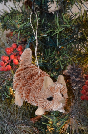 BRUSHOR110 - BrushArt Ornament, Eco-Friendly, Buri Posable, Kitten Marmalade Animal