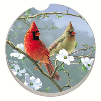 CART09871 - Beautiful Cardinals Auto Coaster