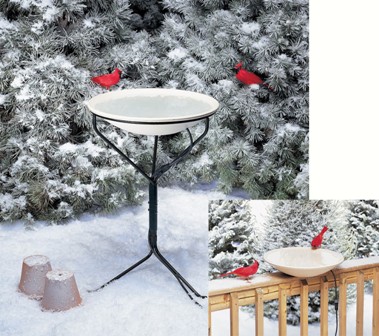 alliedpr970 - Heated Birdbath with Metal Stand