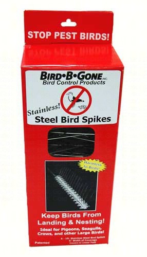 BBGMM200156 - Bird B Gone Stainless Steel Bird Spikes 5 in Width, 6 ft in Length