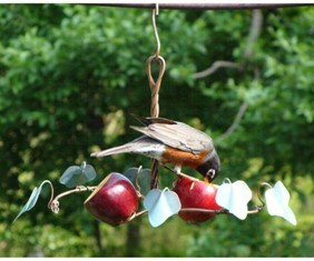 sehhorff - Oriole Ivy Fruit Apple Copper Bird Feeder