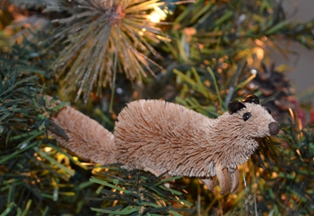 BRUSHOR12 - BrushArt Ornament, Eco-Friendly, Buri Posable, Ferret Natural Animals
