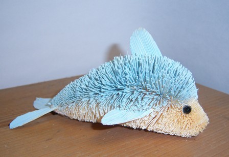 BRUSHOR28 - BrushArt Ornament, Eco-Friendly, Buri Posable, Dolphin Animals