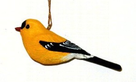 SEFWC102 - Fisher Wildlife Bird Ornaments Goldfinch