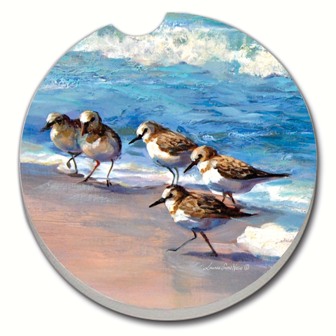 CART08608 - Sandpipers Car Coaster