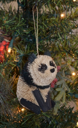 BRUSHOR47 - BrushArt Eco-Friendly, Buri Posable, Panda Ornament