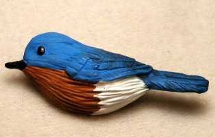 SEFWC013 - Fisher Wildlife Bluebird Pin