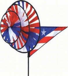 pd25314 - Premier Designs Wind Garden Large Patriotic Triple Spinner