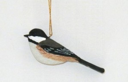 SEFWC101 - Fisher Wildlife Bird Ornaments Chickadee