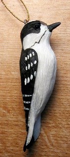 SEFWC127 - Fisher Wildlife Bird Ornaments Downy Woodpecker
