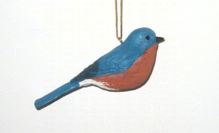 SEFWC103 - Fisher Wildlife Bird Ornaments Bluebird