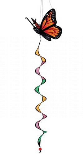 PD23134 - Flying Bug Garden Wind Spinners Monarch Butterfly Twister by Premier Designs