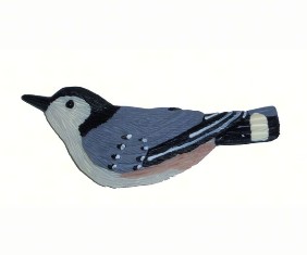 SEFWC6M - Fisher Wildlife Nuthatch Magnet