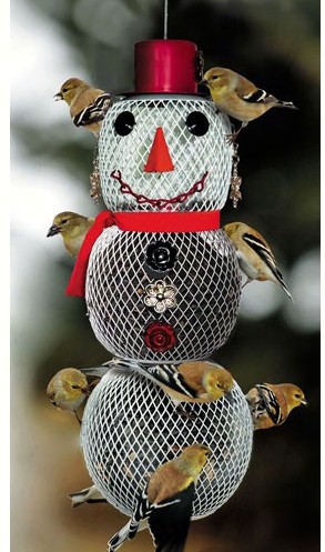 NONOSW00354 - No No Wire Mesh Snowwoman Bird Feeder