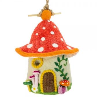DZI484095 - Fungi House Felt Bird House