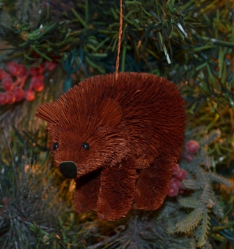 BRUSHOR33 - BrushArt Ornament, Eco-Friendly, Buri Posable, Bear Brown Animals