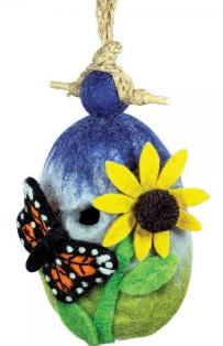 DZI484079 - Butterfly Garden Felt Birdhouse