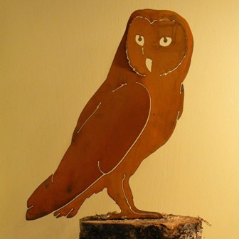 ELEGANTB728 - Barn Owl Elegant Garden Designs Steel Bird Silhouettes