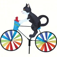 PD26859 - Premier Designs Wind Garden 20 inch Tuxedo Cat Bicycle Spinner