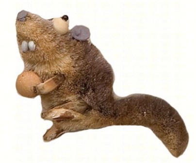 BRUSHOR43 - BrushArt Ornament, Eco-Friendly, Buri Posable, Squirrel Rat Animal