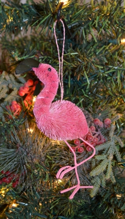BRUSHOR01 - BrushArt Ornament, Eco-Friendly, Buri Posable, Flamingo Animals