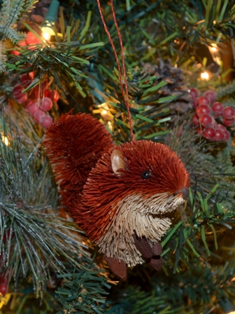 BRUSHOR23 - BrushArt Ornament, Eco-Friendly, Buri Posable, Squirrel Red Animal