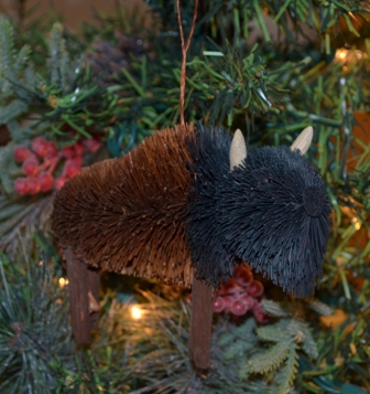 BRUSHOR34 - BrushArt Ornament, Eco-Friendly, Buri Posable, Bison Animal