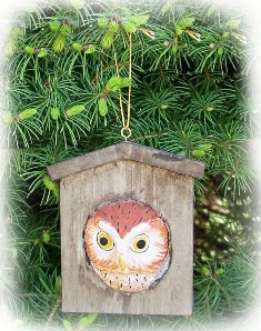 SEFWC176 - Fisher Wildlife Bird Ornaments Owl House