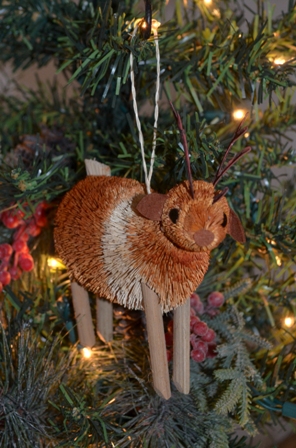 BRUSHOR108 - BrushArt Ornament, Eco-Friendly, Buri Posable, Reindeer Animal