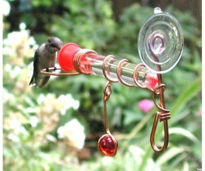 sehhwwh1 - Wild Bird Depot Single Glass Test Tube Window Wonder Hummingbird Feeder