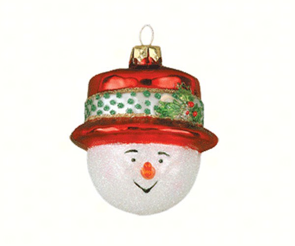 COBANEA095 - Cobane Top Hat Snowman Red Ornament