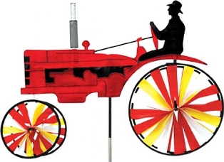 PD25661 - Tractor Wind Spinner Premier Designs Old  Red