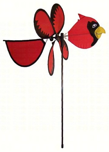 ITB2815 - Flying Bird Wind & Garden Spinners Cardinal Baby Bird by In The Breeze