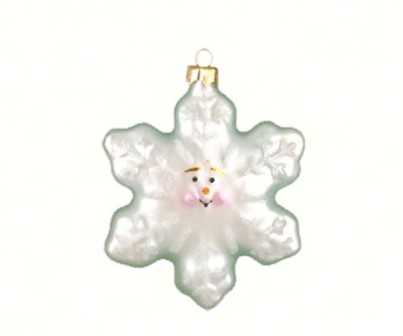 COBANEA099 - Margaret Cobane Hand Blown Glass Snowflake Ornament
