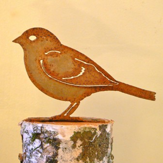 ELEGANTB711 - Sparrow Elegant Garden Designs Steel Bird Silhouettes
