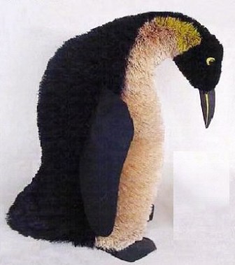 BRUSH05XX - BrushArt Animals | Eco-Friendly, Buri Posable, Tabletop Penguin 22inch