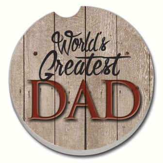 CART08461 - World's Greatest Dad Car Coaster